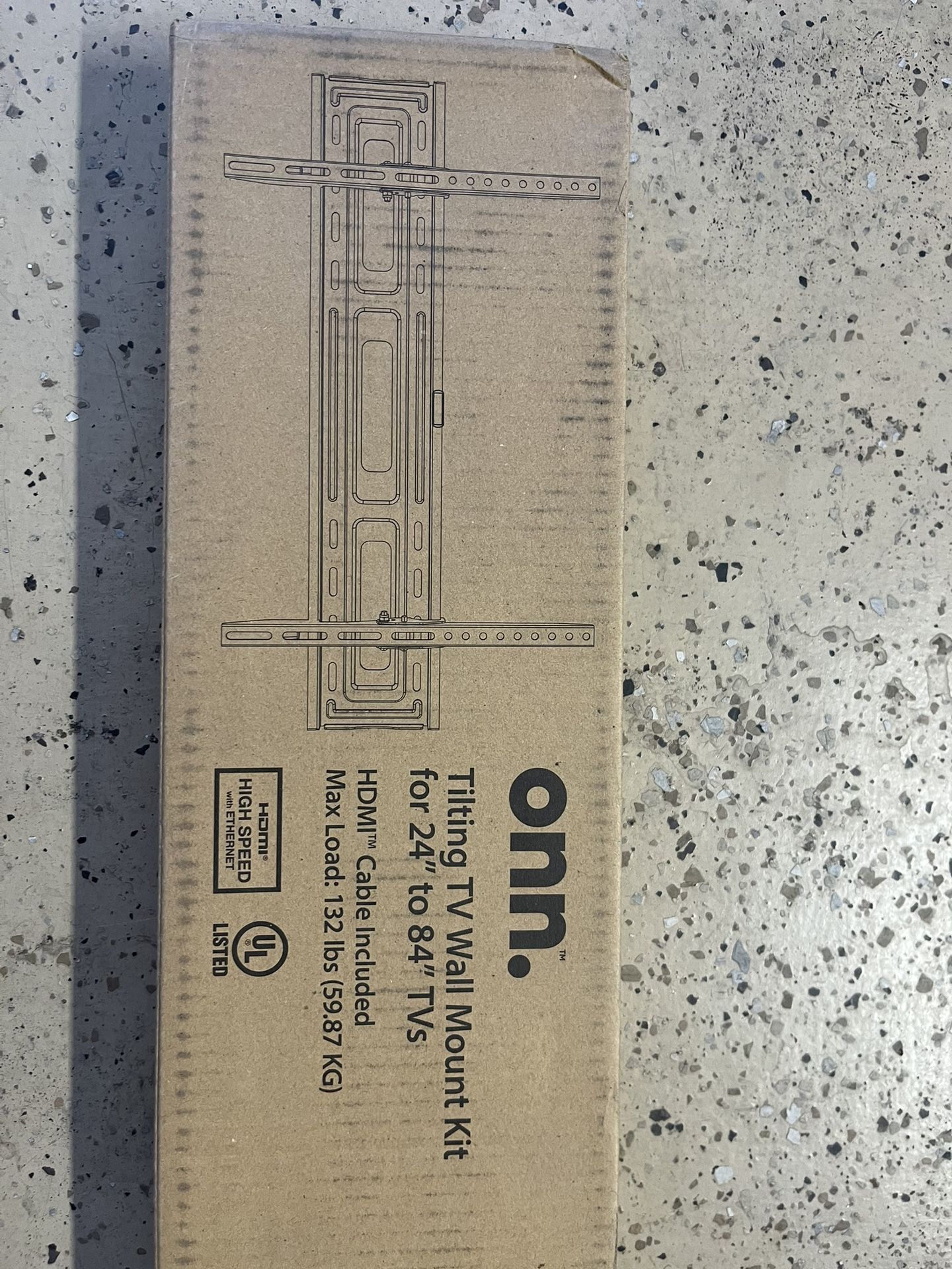 Unopened Box - On Tilting TV Wall Mount Kit For 24 Inch To 84 Inch TVs