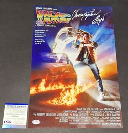 🔥 Christopher Lloyd autographed 11x17 PSA COA 🔥