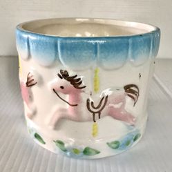 Vintage 80’s Ceramic Planter Vase Baby Children’s Nursery Bedroom Decor