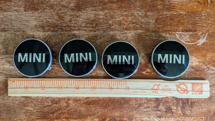 Original Mini Car Wheel Cap Set. 4 Pieces. Completely Intact In Ideal Condition