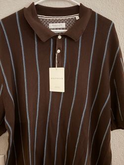 Denim & Flower Knitwear Striped Polo Shirt