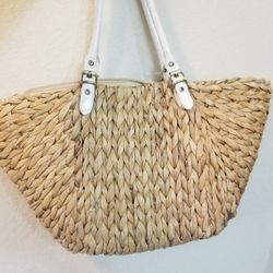 Boho Vintage Wicker Weaved Purse/Shoulder Basket Bag