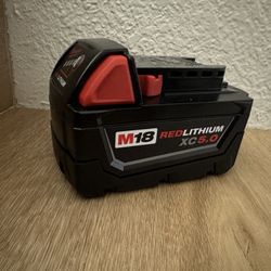 Milwaukee M18 XC 5.0ah Battery (new)