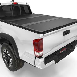 Hard Tri-fold Truck Bed Tonneau Cover Compatible with 2016-2023 Toyota Tacoma 6 FT (73.7") Bed(Trail Special Edition Storage Boxes Included), Only fit