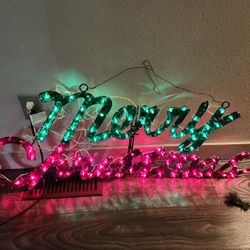 Merry Christmas Lite Sign.