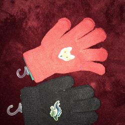 2 New Kids Pair Of Gloves 