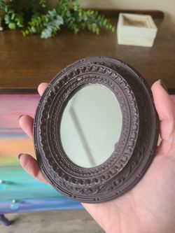 Vintage Chalkware Mirror