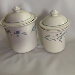 Beautiful Pfaltzgraff Sugar/cookie Jar Set with Lid