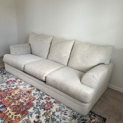 White fabric Couch 