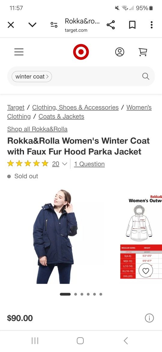 Women Winter Parka Jacket