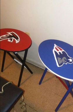 Hand-painted food trays