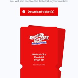 Circus Vargas tickets half off