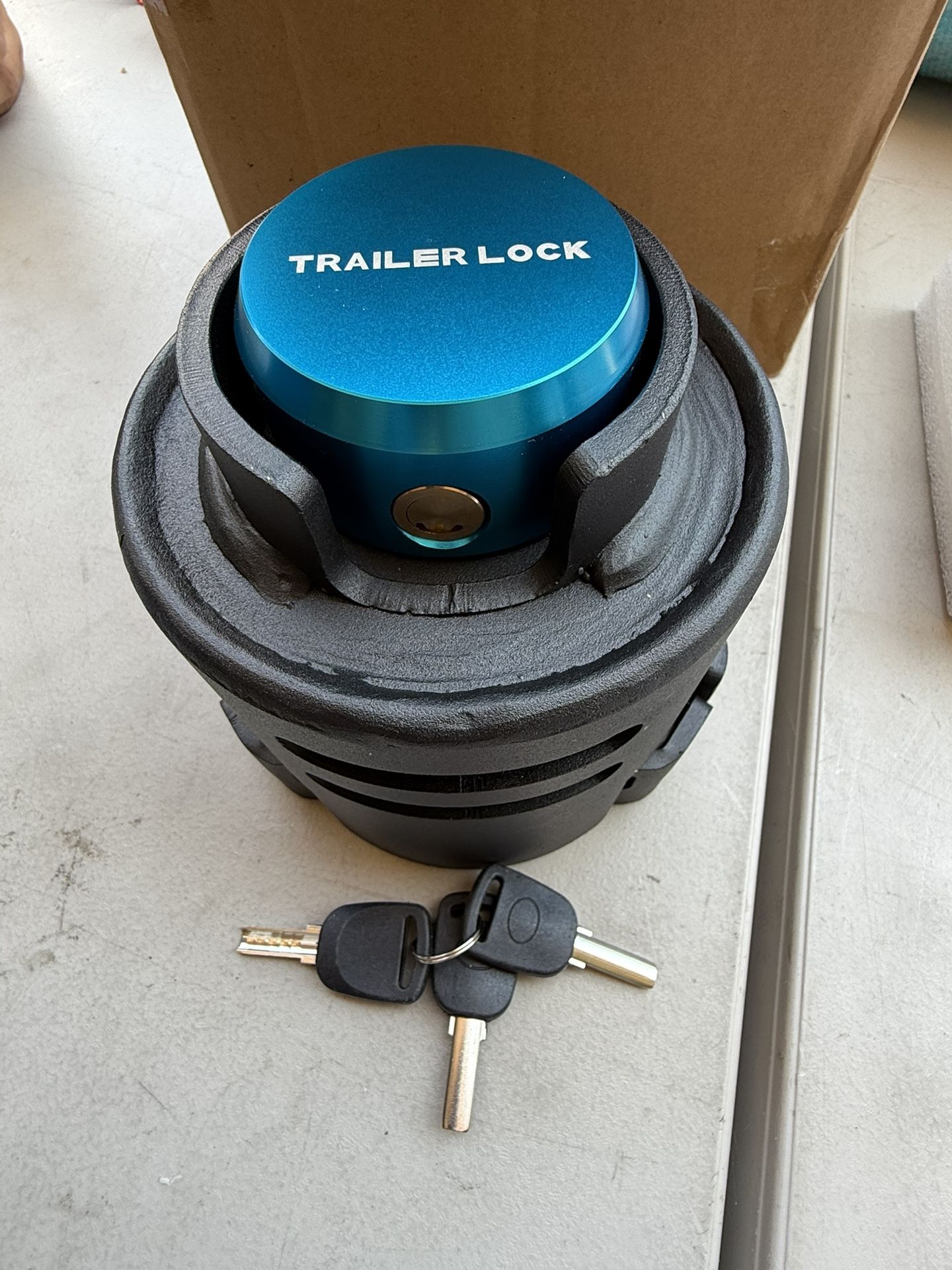 Upgraded 2 5/16" Trailer Lock, Heavy Duty Safety Tongue Locks, Super Solid Thick Steel,2 5/16 Spherical Hook Coupler Lock,Anti-Theft Anti-Smashing,For