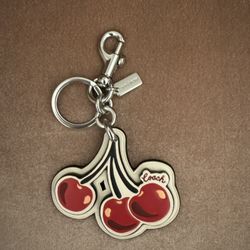 Coach Cherry 🍒 Keychain Bag Charm 