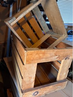Vintage Wood Produce Crates - Vinyl Records