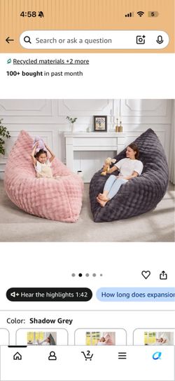Memory foam bean bag