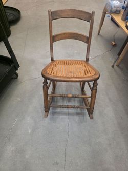 Antique kids rocking chair