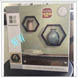 Wooden shelves- 2 pack