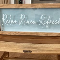 Relax Renew Refresh Wall Art