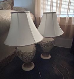 2 piece lamps and shades