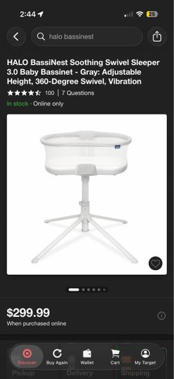 Halo Bassinest soothing swivel sleeper