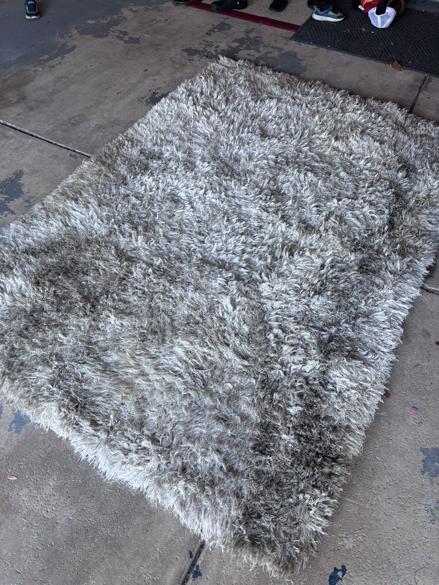 Ombré shag rug