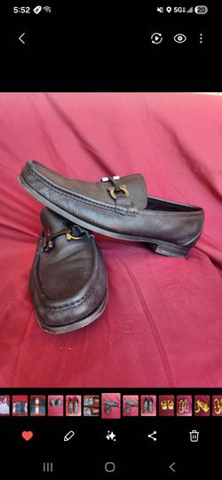 Ferragamo Grandioso Grained Calfskin Gancini Loafer