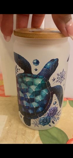 Turtle Glass Cup