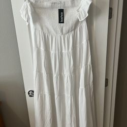 Off The Shoulder White Dress, NWT $25