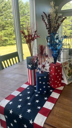Handmade patriotic decor