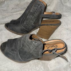 Qupid Open Toe Heels