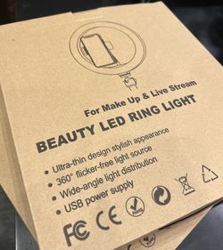 Beauty LED Ring Light, For Make Up & Live Stream, 10 Inches