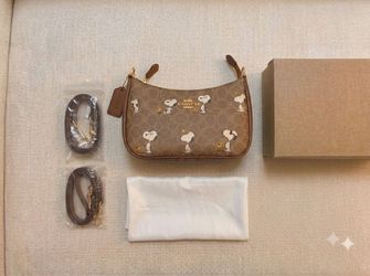 Coach x Peanuts Teri Shoulder Bag with Snoopy Print