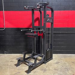 PIN-LOADED ASSISTED CHIN UP/DIP SELECTORIZED WEIGHT MACHINE
