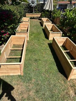 6ft long cedar planter box