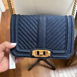 NWT Rebecca Minkoff Denim & Leather Crossbody