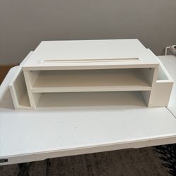White Desk Organizer 