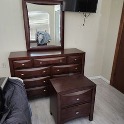 Nightstand and dresser with Mirror 