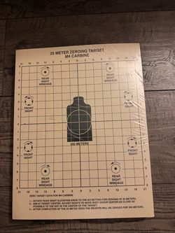 Rite in the rain 25 meter zeroing targets