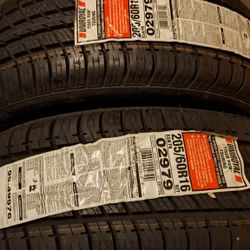 (4)  205/60/R16  NEW UNIROYAL TIRES $320