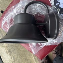 Commercial Electric 60-Watt Equivalent Integrated LED Bronze Dusk to Dawn Photocell Sensor Security Bell Outdoor Wall Pack Light 5000K