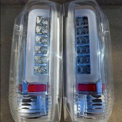 89-96 Ford F150 89-98 F250 F350 Bronco LED Taillights Luces Traseras Calaveras Focos Luces Micas Faros