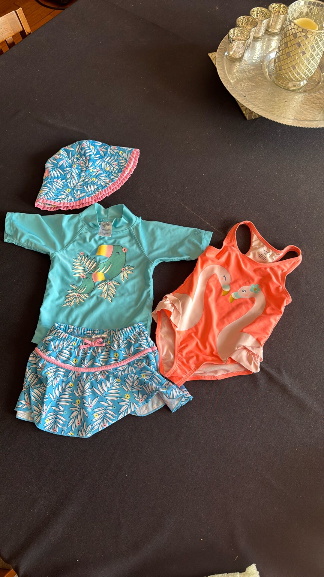 Little Girls Size 4 And Five Swimsuits
