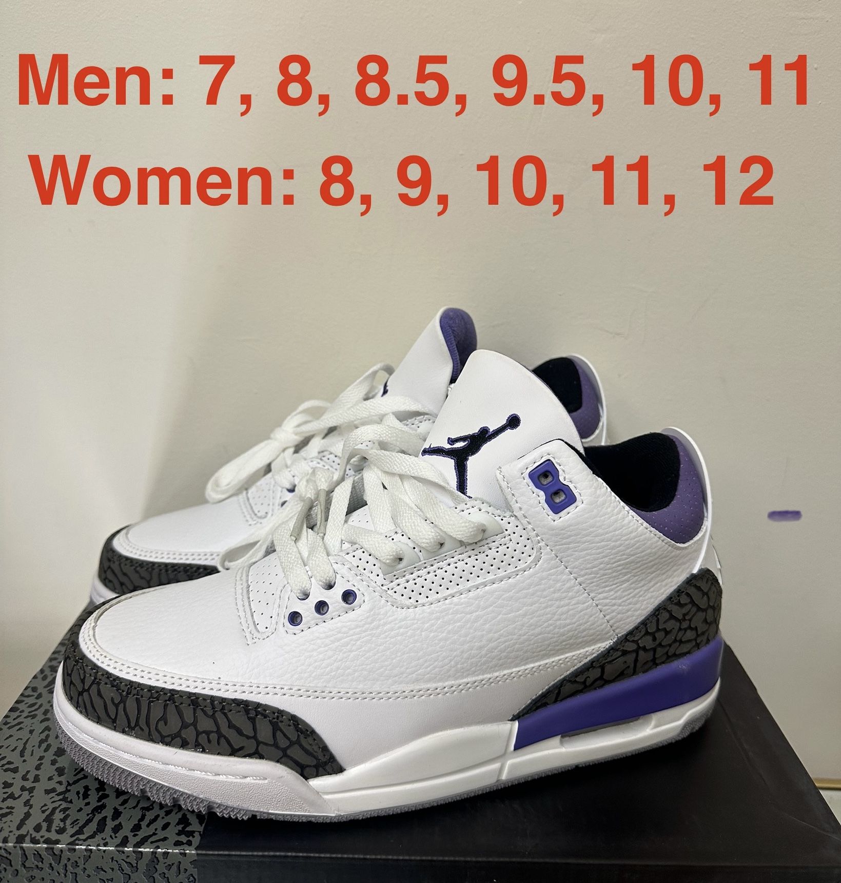 Jordan 3, Unisex, New