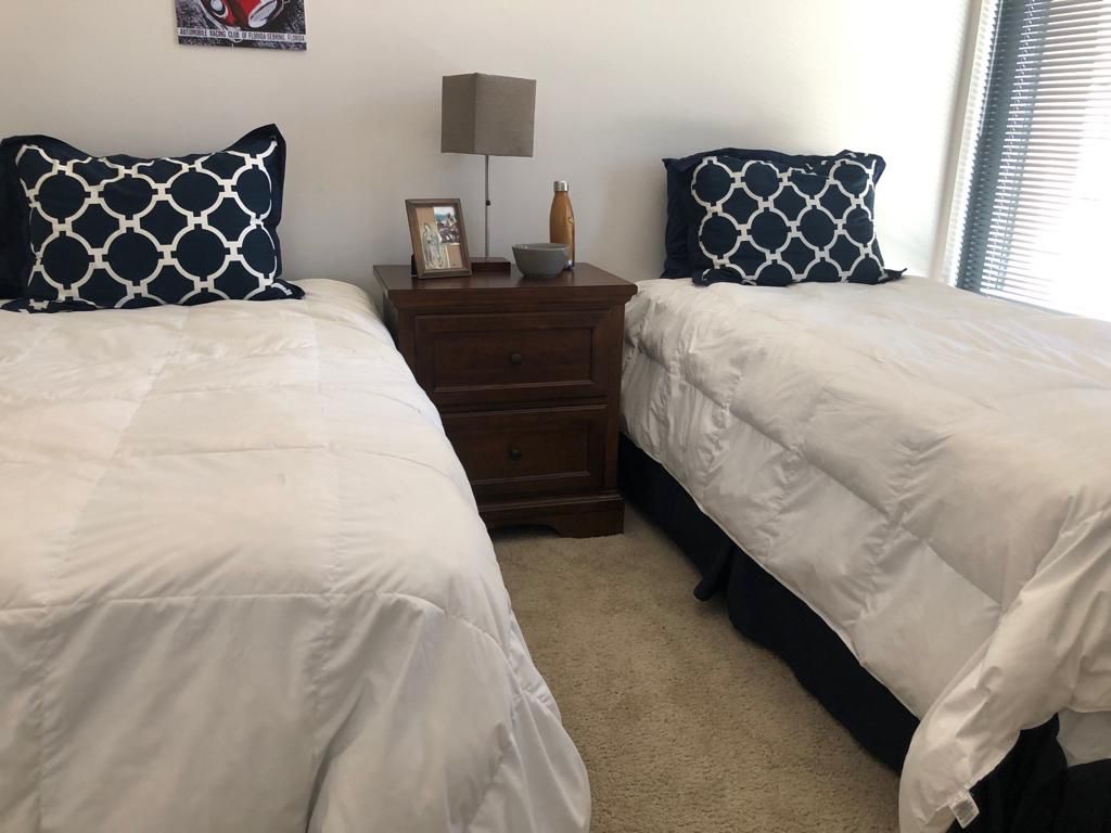 Two SERTA Twin Mattress & bed frames