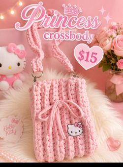 Hand crochet cross body