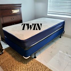 NEW Twin MATTRESS and BOX SPRING. Bed frame not included👍