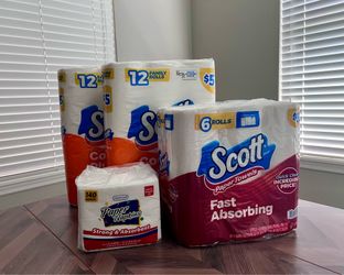 Brand New Bundle of Paper Towels, Toilet Paper & Paper Napkins