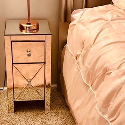 Mirrored Nightstand