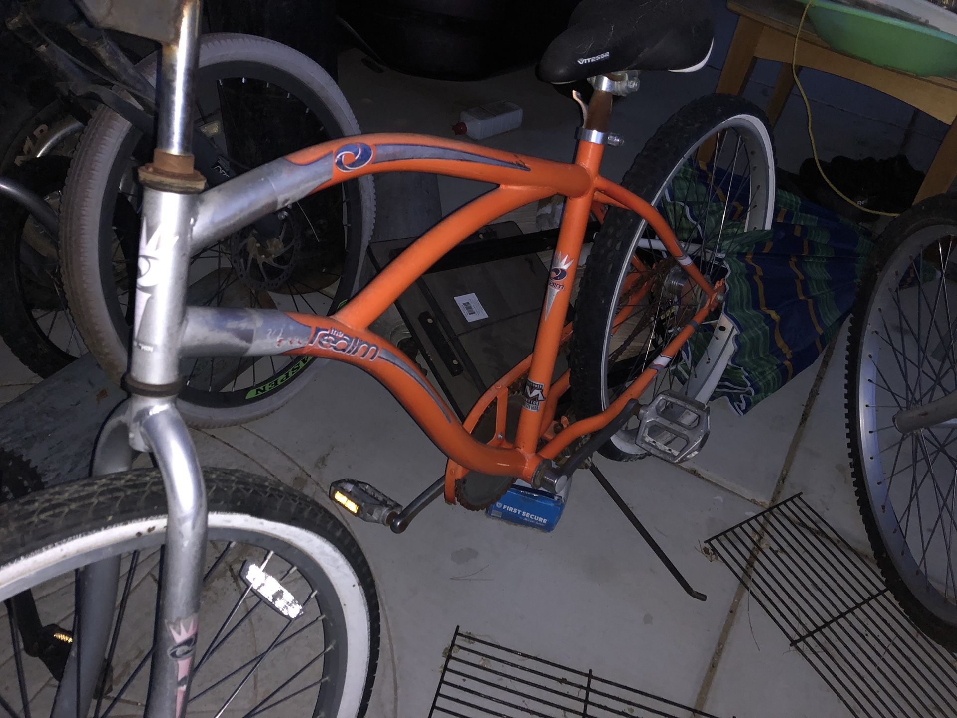 The Realm Orange Bike Beach Cruiser 